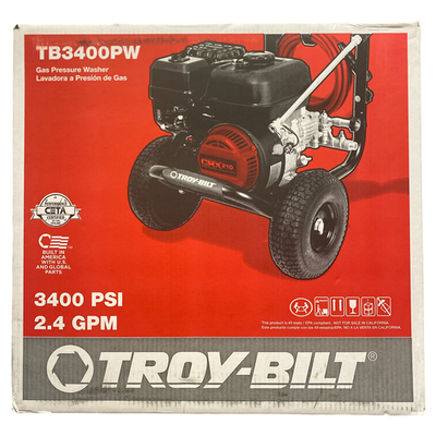 #ad Troy Bilt 3400 PSI 2.4 GPM Gas Pressure Washer TB3400PW $329.46