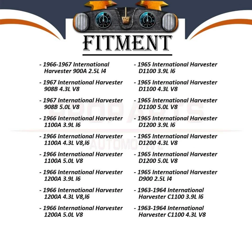 Manguera de freno trasera Sunsong 2x para International Harvester C110 1961-1962 3,9 L Foto 2 de 4