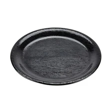 G.E.T. NP-6-BK Etchedware Textured Black Melamine 6.5"dia. Narrow Rim Plate