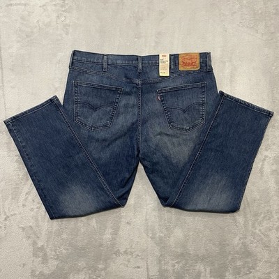 Levi's 541 Athletic Taper Flex Jeans Men s 42x32 Blue Dark Husker BNWT