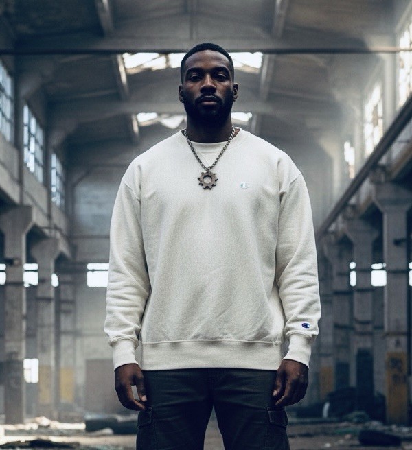 Champion Men’s L White Sweatshirt Reverse Weave VTG 90s Hip Hop Athletic