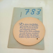 1 piece beer mat KG Ettle 1928-1968 with hole, from collection No. 783