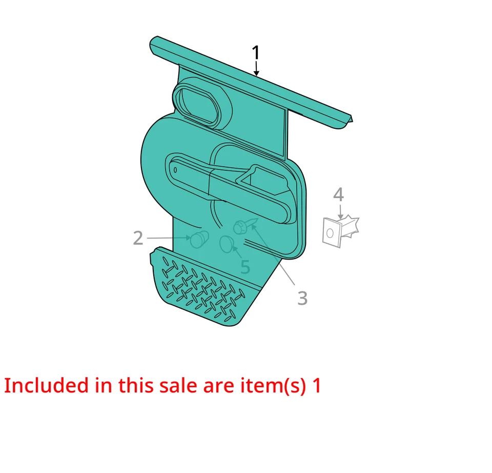 PANEL DE MOLDURA DE PUERTA TRASERA CHRYSLER 5KJ28XDVAG NUEVO OEM 5KJ28XDVAG Foto 2 de 3