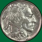 1934 Buffalo Nickel Brilliant Uncirculated BU Coin #41487