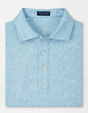 Peter Millar 2XL Crown Sport Clean Shaven Performance Polo Shirt Blue Frost 125