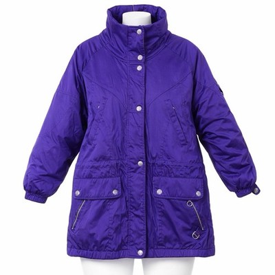 Inside Edge Performance Outwear Purple Insulated Jackek Womens M Snap Zip Coat