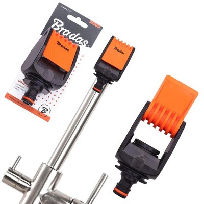 Universeller Wasserhahnanschluss, für Gartenschlauch, BRADAS BLACK LINE ECO-4124