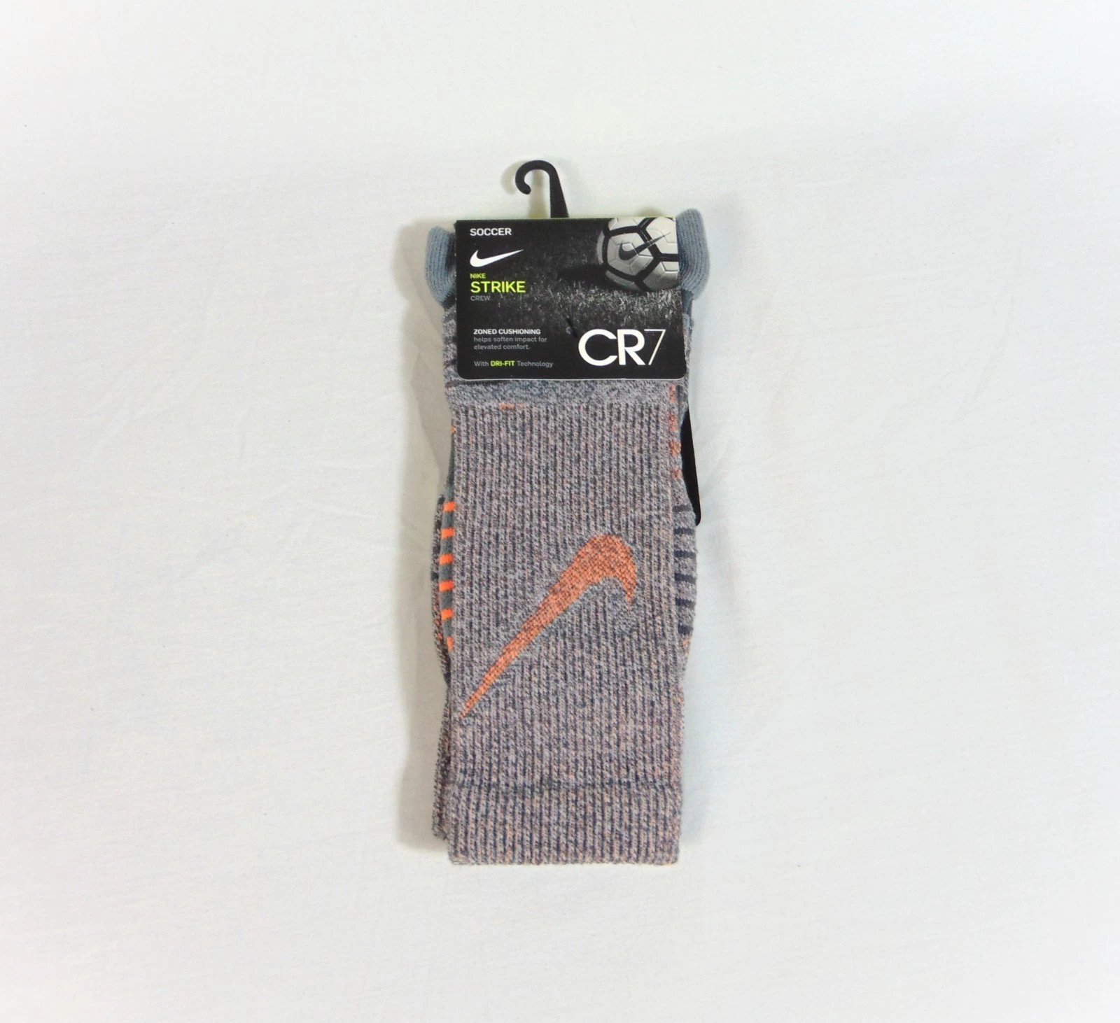 Nike Strike Dry-Fit CR7 Cushioned Crew Soccer Socks Sz 10-11.5 Unisex SX6088 905