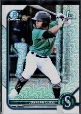 2022 Bowman #BCP-118 Jonatan Clase Chrome Prospects Mojo Refractors
