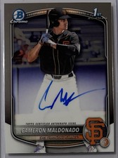 Cameron Maldonado 2025 1st Bowman Draft Chrome Auto SF Giants RC #CPA-CMA