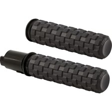 Arlen Ness Air Trax Grips - Black Anodized Motorcycle Street Bike 500-066