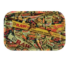 RAW LIMITED EDITION MIXED PRODUCT  METAL ROLLING TRAY (SMALL) (FREE SHIPPING)
