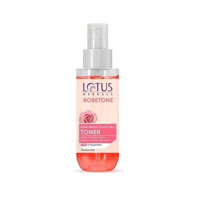 Lotus Herbals Rosetone Rose Petals Facial Skin T0ner, 100ml free shipping