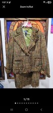 M.D.L New York Retro/Vintage Skirt Blazer Suit Set For Women Size 10 Pre-owned