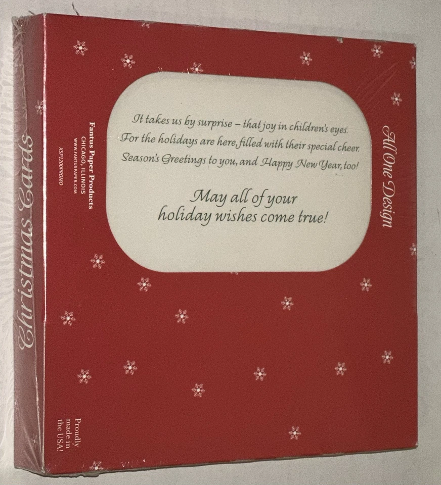 Vintage Graphic Holiday Photo Card 16pcs Envelopes Included New Fantus Paper Pro - Image 2 of 4