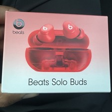 Beats Solo Buds True Wireless Bluetooth Earbuds - Transparent Red