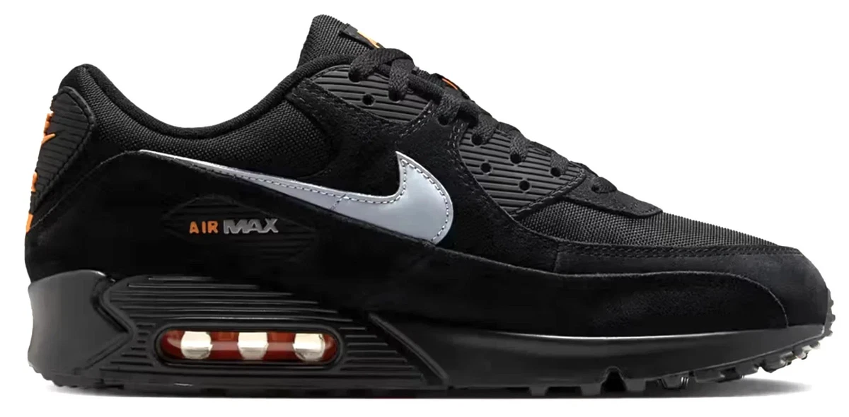 最終値下げ！NIKE AIRJORDAN9g Nike Air Max 90 Black Metallic Cool Grey Orange for Sale