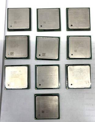 Intel Pentium 4 CPU Lot Socket 478 scrap for gold recovery