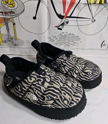 The North Face Thermoball Eco Traction Mules Tiger Strip Print Children Size 13