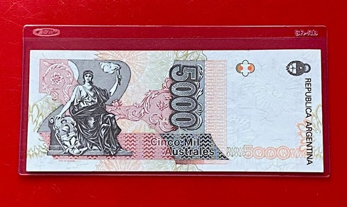 Argentinien 5000 Australes ND 1989-91 P 330 , bankfrisch - Bild 3 von 3