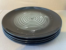 Set of 4 Metlox Vernon Ware Imperial “Poppytrail” or “Showstopper” Dinner Plates