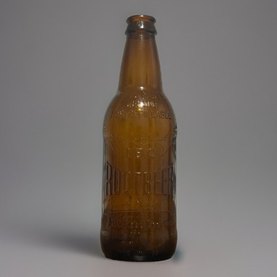 Vintage IBC Root Beer Brown Glass Soda Bottle 12 oz. Collectible 