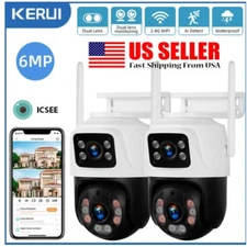 2PCS 4K WiFi POE Camera  Wireless Outdoor Security IR Camera Night Vision Shop