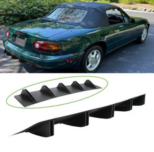 For Mazda Miata Rear Diffuser Fins Bumper Splitter Spoiler Lip Matte Black