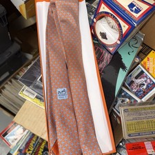 Hermes Orange Tie for men