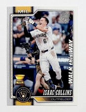 2026 Topps Series 1 Celebration Isaac Collins #202 Walk This Way SSP Brewers