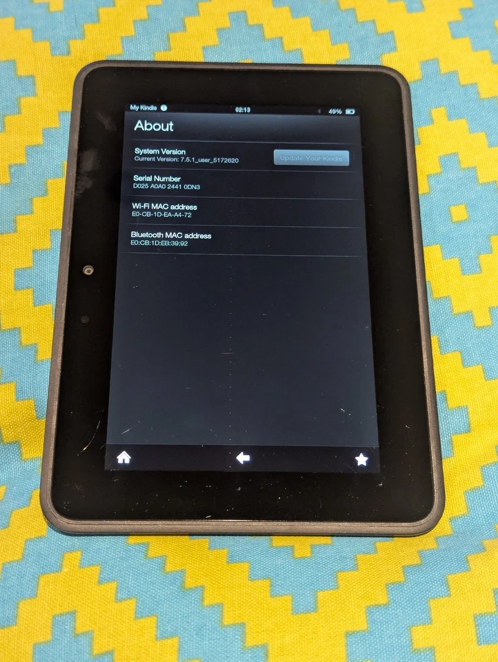 Amazon Kindle Fire HD 7" (2nd Generation) X43Z60 - 16gb Touchscreen Tablet - Image 2 of 3