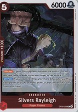 Silvers Rayleigh (Alternate Art) SR Carrying On His Will OP13-066 NM Foil