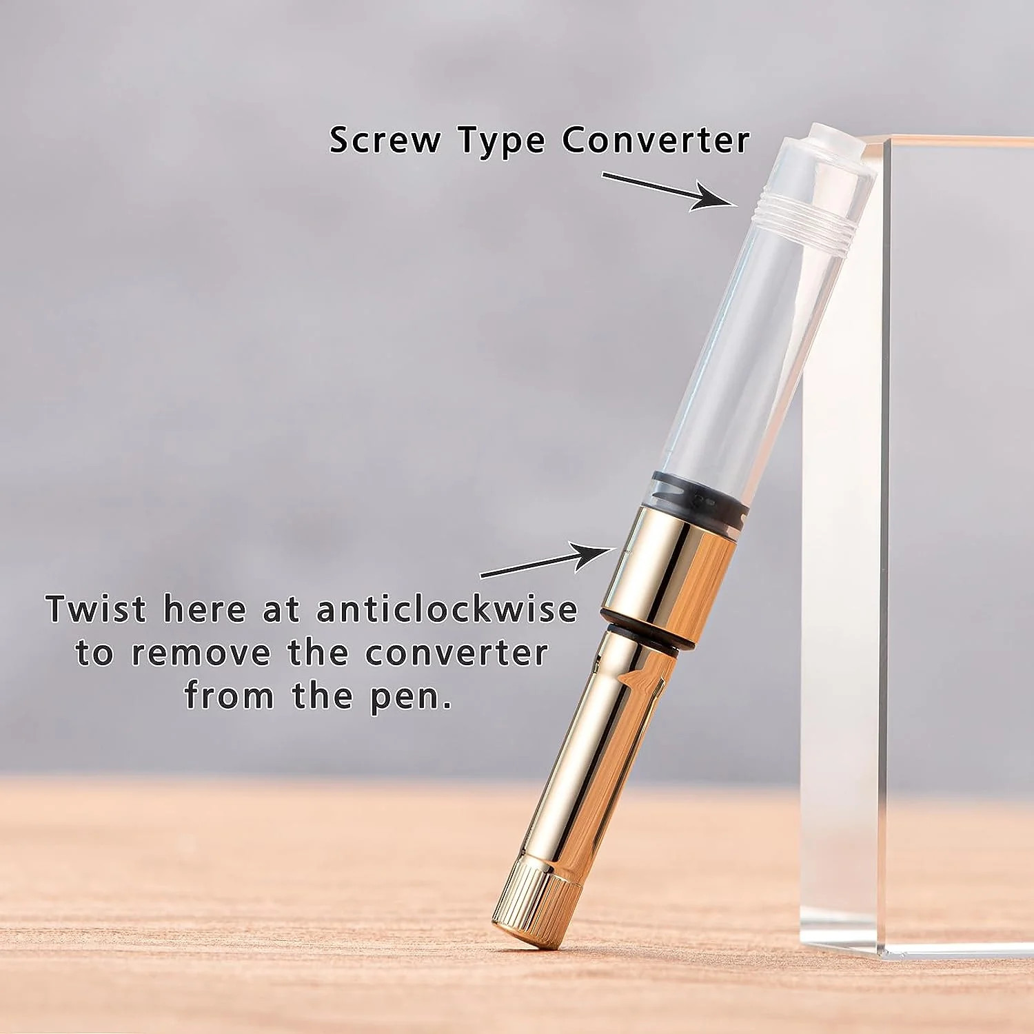 Jinhao 9019 Dadao Fountain Pen, Gold Trim, #8 Nib, Translucent Teal