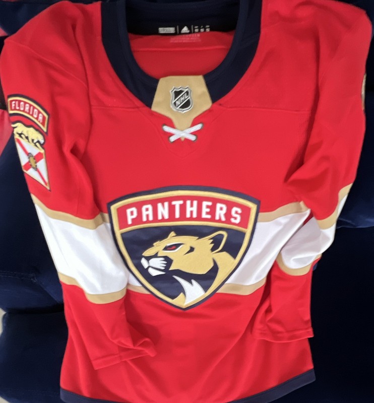 Authentic Adidas Florida Panthers NHL Hockey Jersey Climalite Red Size 52