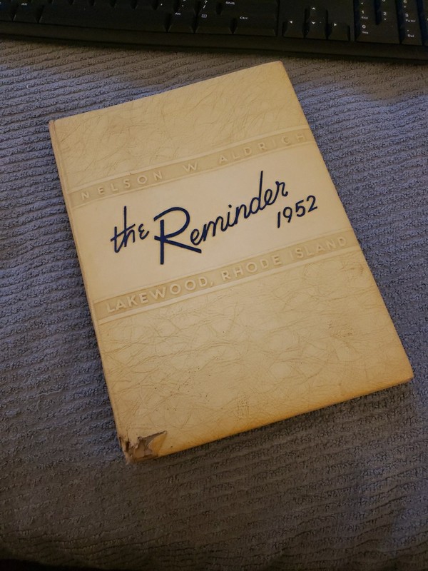 1952 Nelson W. Aldrich High School Yearbook Lakewood Warwick R.I. 1952
