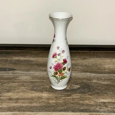Hand Paint Flower Bud Vase Ruben Porcelain made in Japan