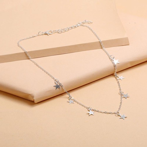 Boho Star Choker Necklace for Women - Gold & Silver Handmade Pendant - Picture 9 of 15