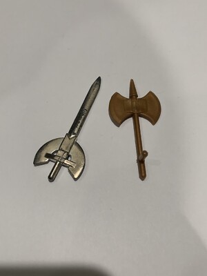 mighty bend a bots weapons accessories  parts lot 80s Marty toy  Sword Axe