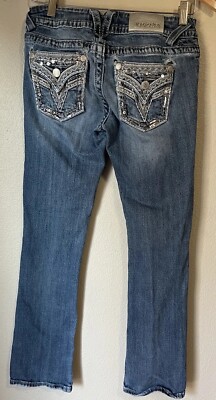 Vigoss Dallas Slim Boot Women s Size 1/2 Length 31 Denim Jeans  P-317