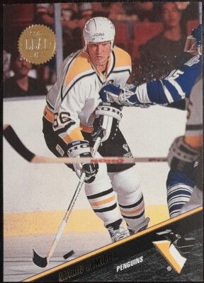1993 Leaf Mario Lemieux The Leaf Set Penguins #1 Hockey Card | eBay
