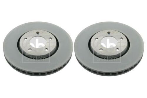 Pair of Front Brake Discs FOR CHRYSLER VOYAGER RG 2.4 2.5 2.8 3.3 00->08 Febi - Picture 1 of 2