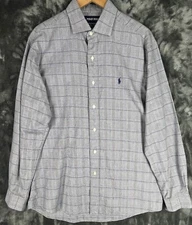 Polo Golf Ralph Lauren Shirt Men’s Large Gray Westerton L/S Button Up Casual