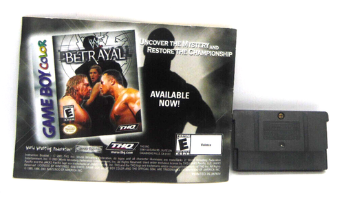 WWF Road TO Wrestle Mania GBA Gameboy Advance Authentic Cart + Manual - Picture 2 of 4