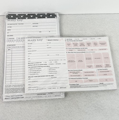 Big Lot of Mary Kay Beauty Consultant Order Form Customer Profile Forms - Picture 6 of 10