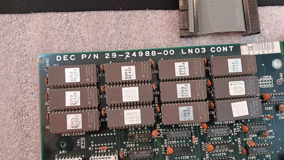 Vintage DEC Digital Equipment Corporation 29-24988-00 LN03 Controller Board (B20 - Image 3 of 4