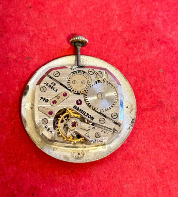 Hamilton 770  Mechanical Wristwatch Movement 22 Jewels for parts (X50)