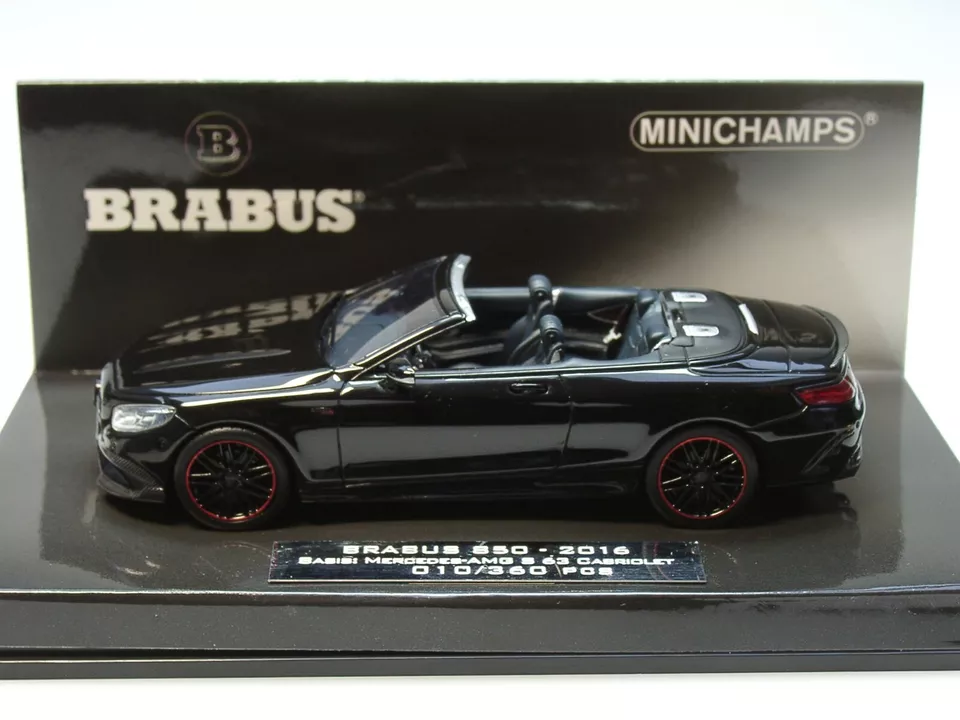 Minichamps Brabus 850 Cabrio (Mercedes S 63), 2016, schwarz - 437 034230 - 1:43 - Bild 3 von 4
