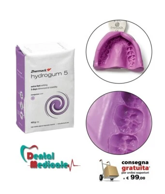 Alginato Hydrogum 5 Dental Zhermack per impronta - 453g