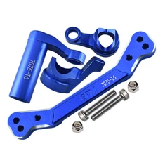 GPM Aluminum 7075-T6 Steering Assembly + Steering Plate Blue for 1/8 Sledge