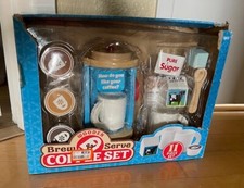 Melissa Doug Used Wooden Coffee Set, Complete Set